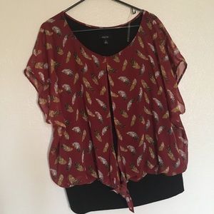Alyx brand red print blouse
